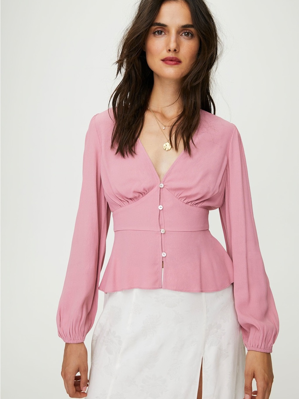 Aritzia Wilfred  new prairie blouse   size xs